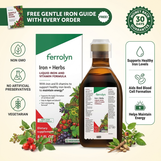 Liquid Iron + Herbs Supplement