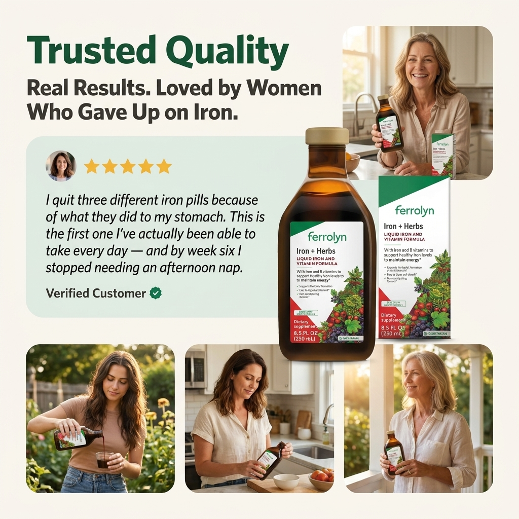Liquid Iron + Herbs Supplement