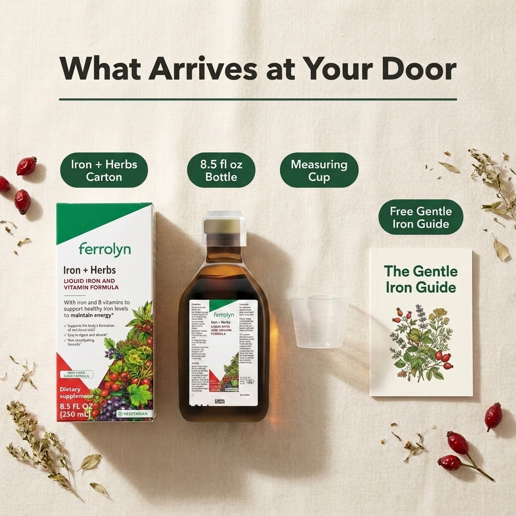 Liquid Iron + Herbs Supplement